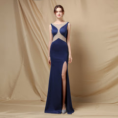 فستان زفاف نخب جديد حار موضة خريف 2022 فستان سهرة طويل أحمر ذيل السمكة رسن لحفلات الزفاف