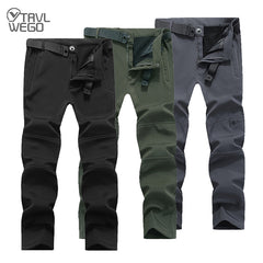 Outdoor quick-drying pants men's summer thin sports quick-drying trousers charging pants men's hiking pants large size elastic climbing pants