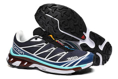 Salomon XT-6 Advanced Navy Blue White Blue Outdoor Hiking Shoes Lightweight Jogging Shoes Men's Shoes Mountaineering Sports Shoes Casual Running Shoes