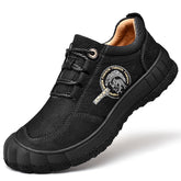 Leather shoes men's large size outdoor real cowhide first layer dad shoes non-slip high-top hiking shoes