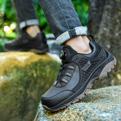 Spring outdoor hiking shoes men's Korean breathable non-slip soft bottom running travel shoes casual sports men's shoes