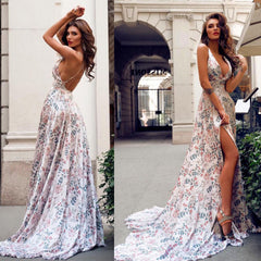 Promotion European and American summer new women's dress sexy deep V suspenders Factory Direct