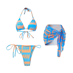 الإنترنت المشاهير مثير فتاة الساخنة انقسام ملابس السباحة الإناث الربيع الساخن عطلة صور ملابس السباحة ثلاث قطع مجموعة