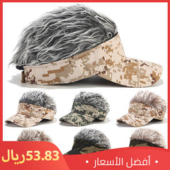 2020 New Funny Mens Golf Hat Fake Hair Visor Basketball Caps Cotton Caps Men Baseball Cap Hats for Men and Women Outdoor Cap 6 Colors