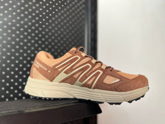 Brown Salomon outdoor X-ssion 4 Suede casual running shoes hiking sneakers hiking shoes 36-45