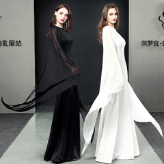 فستان سهرة رائج البيع للسيدات 2023 نموذج أداء مأدبة جديد جو المضيف فستان طويل تنورة صيفية