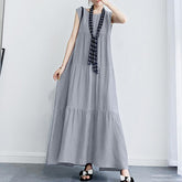 Summer Sundress Women Elegant Maxi Long Dress 2022 ZANZEA Casual O Neck Sleeveless Party Vestidos Robe Femme Ruffles Dresses 5XL