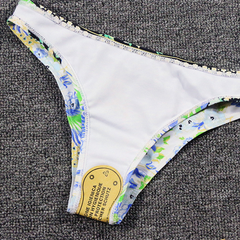 New split swimsuit European and American personality printed quick-drying bikini swimsuit