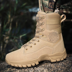 Men's high-top military outdoor mountain desert combat non-slip wear-resistant casual men's boots large size 39-47