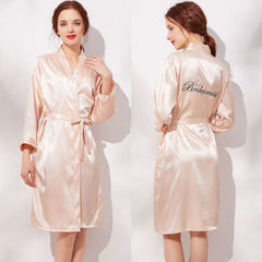 Rayon Bridesmaids Bathrobe Dresses Mini Pajamas Pajamas Wedding Dresses