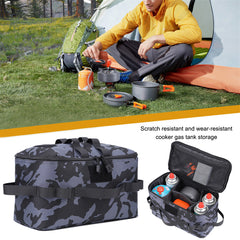 Camping Storage Bag 600D Oxford Cookware Utensil Organizer Large Capacity Wearable Portable Picnic Travel Hiking 1q