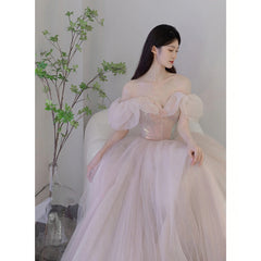 Best-selling new pink bridesmaid dress 2023 new high-end evening dress one-shoulder light luxury niche French engagement dress for women