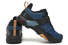 Salomon X ULTRA 4 GTX أزرق داكن أسود أحذية رياضية للمشي لمسافات طويلة أحذية كاجوال مقاس 40-46