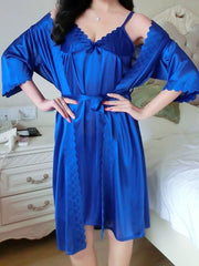 Ladies Pajamas Sexy Silk -end Ladies Homewear Set