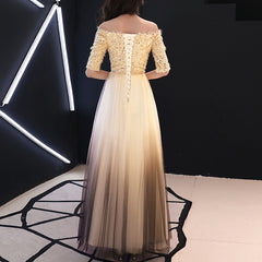 Ladies Long Sleeves One Shoulder Sequin Contrast Color Fashion Banquet Evening Dress