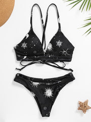 Sunflower Printed Bikini Set Sexy Swimwear Women Mujer Push Up Padded Biquini Bathers Bandage Bathing Suit Swimsuit Bikini