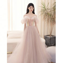 Best-selling new pink bridesmaid dress 2023 new high-end evening dress one-shoulder light luxury niche French engagement dress for women