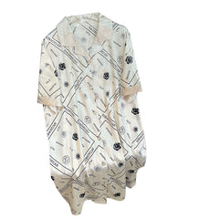 Summer silk ice silk pajamas women's short-sleeved nightdress home service thin section silk pajamas nightdress