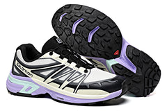 الأبيض والرمادي والأرجواني سالومون في الهواء الطلق عادية ريترو XT WINGS 2 أحذية رياضية محبوكة أحذية المشي لمسافات طويلة للرجال 36-40