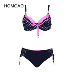 HOMGAO رفع Ruched البيكينيات ملابس النساء مثير قطعتين المايوه المرقعة البطن تحكم ثوب السباحة 2022 الإناث مجموعة L-4XL