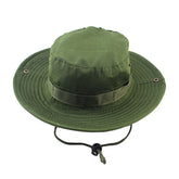 Tactical Cap boonie Hat Men Outdoor Sports Bucket Cap Fishing Hiking Hunting Hats Sun protection hat Big brim sunhat Windproof Fisherman's hat