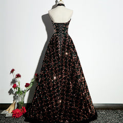 Best-selling new sequin heavy industry evening dress skirt female 2022 new one-shoulder temperament tube top texture banquet host dress