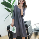 2019 summer plus size night dress women  soft sexy strapless sleepwear nightgowns sleepshirts sleepdress home outfits