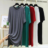 Night Shirt Female Modal Cotton Night Dress Women Spring Summer Sleepwear New Nightdress Fat Mm Nightwear Nightgowns