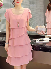 2023 summer wave cut sweet solid color short-sleeved slim-fit casual clothing ladies full set matching vest fashion simple O-neck casual new style 3*3