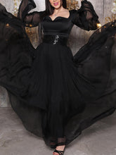 elegant chiffon waist dress