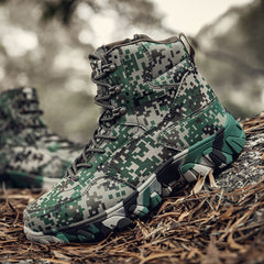 Hiking boots military boots construction site boots waterproof canvas rubber bottom camouflage outdoor training boots sport boots