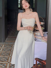 2023 Summer Women Elegant Spaghetti Belt Midi Dress Sexy Prom Evening Birthday Club Fashion 3*8