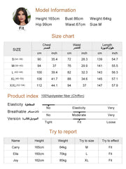 Blue Elegant Paneled Belted Chiffon Dress