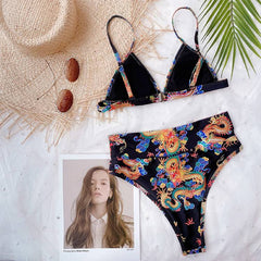 Women Bandeau Bandage Bikini Set Push Up Brazilian Swimwear Beachwear Swimsuit Special Fabric Female Swimsuit High Waist