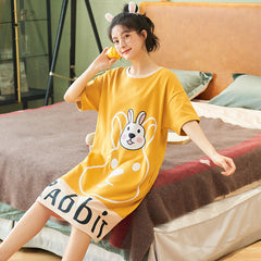 New cotton gauze home comfortable sweat-absorbing suspender nightdress