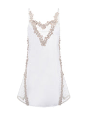 فستان نوم حريري محاكاة خياطة دانتيل للسيدات الأوروبي والأمريكي JFS2JX1111