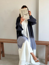 Middle East Muslim clothing fashion tie-dye cape summer new European and American cardigan dress abaya style