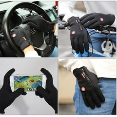 Winter Men Women Touch Screen Tactical Gloves Waterproof Resistance Outdoor Skiing Hiking Climbing Full Finger Gloves