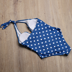 New swimsuit swimwear polka dot print one piece swimsuit