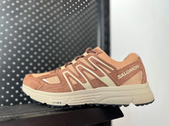 Brown Salomon outdoor X-ssion 4 Suede casual running shoes hiking sneakers hiking shoes 36-45