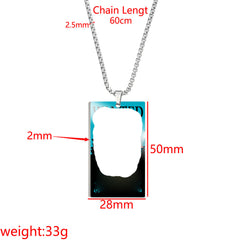 New poster Pirate King wanted titanium steel military necklace 3 billion Pirate King stainless steel pendant dog