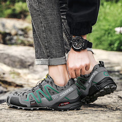 أحذية رياضية جديدة كبيرة الحجم للمشي لمسافات طويلة في الهواء الطلق أحذية رجالية غير قابلة للانزلاق ممتصة للصدمات أحذية رياضية للمشي لمسافات طويلة قابلة للتنفس