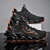 New summer breathable men's shoes fashion casual shock absorption running shoes men's light and comfortable soft bottom color matching sneakers