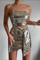 Cross-border European and American foreign trade new women's clothing wish AliExpress new products sexy sleeveless tube top dress slim fit buttocks