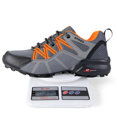 Oversized men's shoes, outdoor sports and leisure shoes, breathable mesh anti-skid travel shoes, running shoes, breathable, fashionable and trendy tem