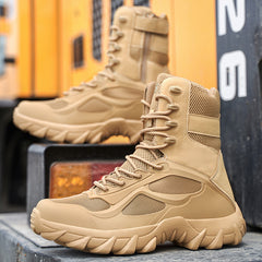 Autumn and winter new large size high-top men's outdoor tactical shoes special forces military men's hiking desert jungle shoes