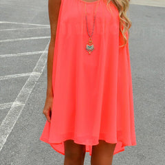 Loose Casual Summer Beach Dress Women Mini Sleeveless Spaghetti Strap Dresses Hollow Out Women Clothing Bodycon Vestidos Female