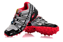Gray black and white red Salomon outdoor casual retro Speed Cross III knitted surface hiking sneakers men's hiking shoes 40-46