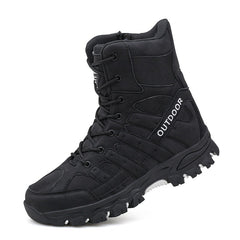 Men's outdoor hiking shoes mid boots military boots