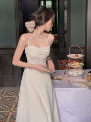 2023 Summer Women Elegant Spaghetti Belt Midi Dress Sexy Prom Evening Birthday Club Fashion 3*8